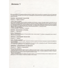 Encart : octobre 2000 - Mathématiques, série Economique et Sociale, Première et terminale - Arrêté du 9 août 2000.