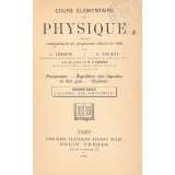 Cours élémentaire de physique. Pesanteur, équilibre des liquides et des gaz, chaleur. Second cycle. Classe de seconde.