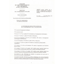 Mention complémentaire installateur conseil en audiovisuel électronique et antennes. Arrêté du 5 août 1998 et annexes.