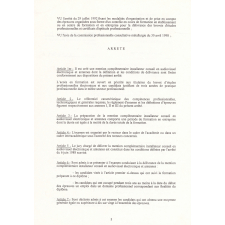 Mention complémentaire installateur conseil en audiovisuel électronique et antennes. Arrêté du 5 août 1998 et annexes.