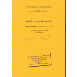 Mention complémentaire maquettes et prototypes. Arrêté du 12 janvier 1999 et annexes. 