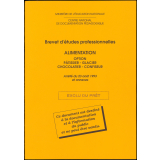 Brevet d'études professionnelles. Alimentation. Option pâtissier - glacier - chocolatier - confiseur. Arrêté du 23 août 1993 et annexes.