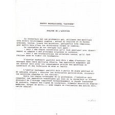 Brevet professionnel. Couvreur. Arrêté du 29 juillet 1998 et annexes.
