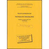 Brevet professionnel. Professions immobilières. Arrêté du 3 septembre 1997 et annexes.