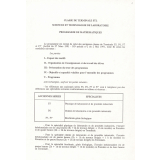 Programme de mathématiques. Classe de Terminale STL. Sciences et technologie de laboratoire.