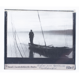 Fischer am Bodensee, Reichenau = Pêcheur sur le lac de Constance à Reichenau