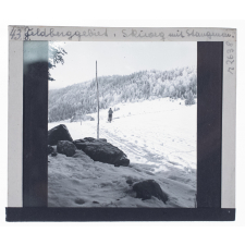 Feldberggebiet : Skigebiet mit Stangenw. = Territoire du Feldberg : piste de ski balisée