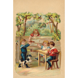 Chromo découpi : enfants : goûter