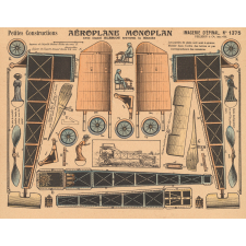 Petites constructions : aéroplane monoplan : avec lequel Blériot traversa la Manche : N° 1375