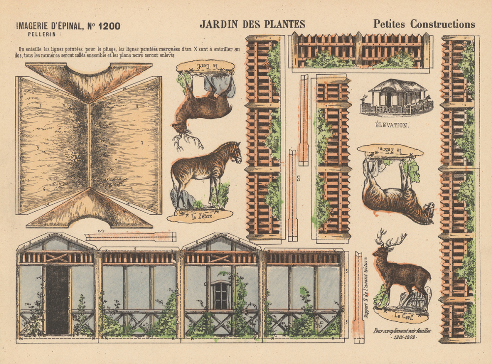 Petites constructions : jardin des plantes : N° 1200