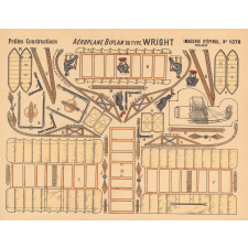 Petites constructions : aéroplane biplan du type Wright : N°1378