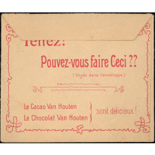 Jeu : problème tasse & soucoupe : enveloppe : chocolats van Houten