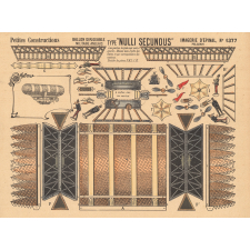 Petites constructions : ballon dirigeable militaire anglais : type nulli secundus : N°1377