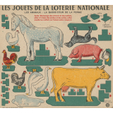 Les jouets de la loterie nationale : les animaux : la basse-cour de la ferme