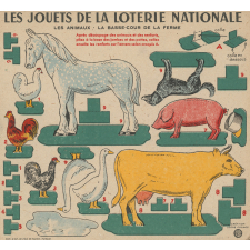 Les jouets de la loterie nationale : les animaux : la basse-cour de la ferme