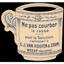 Jeu : problème tasse & soucoupe : tasse : chocolats van Houten