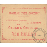 Jeu : problème tasse & soucoupe : enveloppe : chocolats van Houten