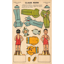 Poupées à habiller : planche 4 : Claude marin