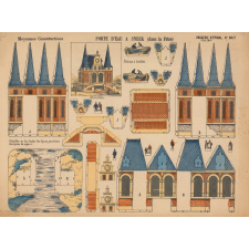 Moyennes constructions : porte d'eau à Sneek : dans la Frise : N° 847