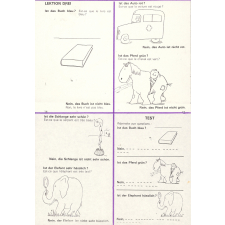 Classeurs de fiches de vocabulaire allemand. 