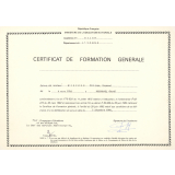 Certificat de formation générale. 