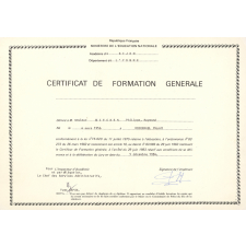 Certificat de formation générale. 