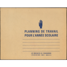 Planning de travail pour l'année scolaire.
