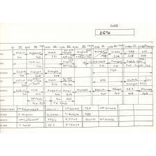 Emploi du temps des classes du lycée Blaise Pascal de Rouen, 1994-1995