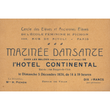 Matinée dansante : Ecole féminine H. Pichon