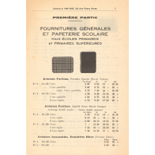 Catalogue des fournitures classiques : papeterie : livres, cartes murales, mobilier scolaire, imprimés pour mairies : année scolaire 1934-1935