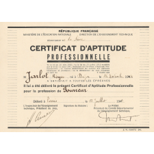 Certificat d'aptitude professionnelle pour la profession de fourreur
