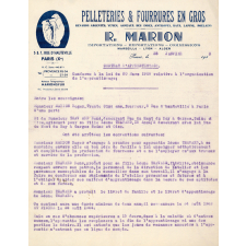 Contrat d'apprentissage pour la profession de fourreuse