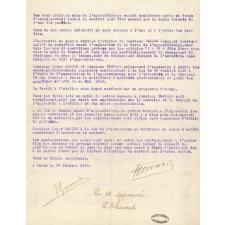 Contrat d'apprentissage pour la profession de fourreuse