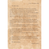 Lettre d'un tirailleur sénégalais à sa mère le 12 novembre 1932