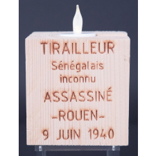 Cube mémoriel pour un tirailleur sénégalais assassiné à Rouen le 9 juin 1940