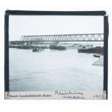 Rheinbrücke Maxau = Pont sur le Rhin de Maxau
