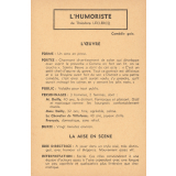 L'humoriste : fiche d'analyse