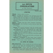 La petite chocolatière : fiche d'analyse