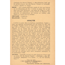 Cigalon : fiche d'analyse