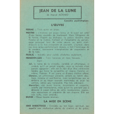 Jean de la lune : fiche d'analyse