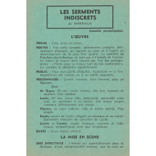 Les serments indiscrets : fiche d'analyse