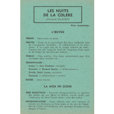Les nuits de la colère : fiche d'analyse