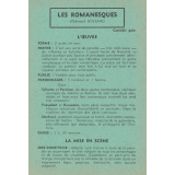 Les romanesques : fiche d'analyse