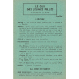 Le oui des jeunes filles : fiche d'analyse