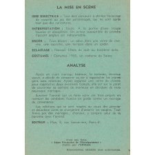 Gai, marions- nous : fiche d'analyse