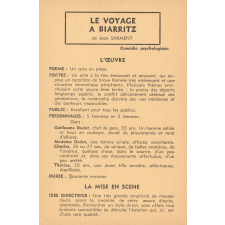 Le voyage à Biarritz : fiche d'analyse