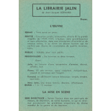 La librairie Jalin : fiche d'analyse