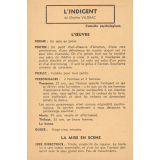 L'indigent : fiche d'analyse