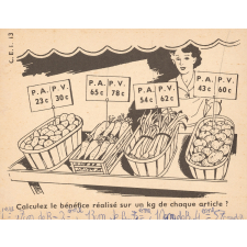 Fiche pour l'enseignement du calcul : C.E.1. 13