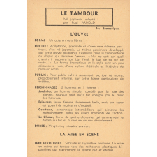 Le tambour : fiche d'analyse